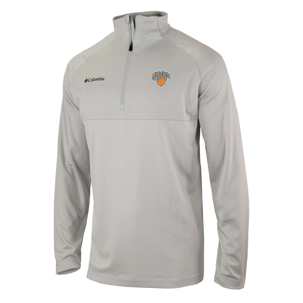 New York Knicks Omni-Wick Rockin' It Quarter-Zip Pullover Top - Heather Gray cheap