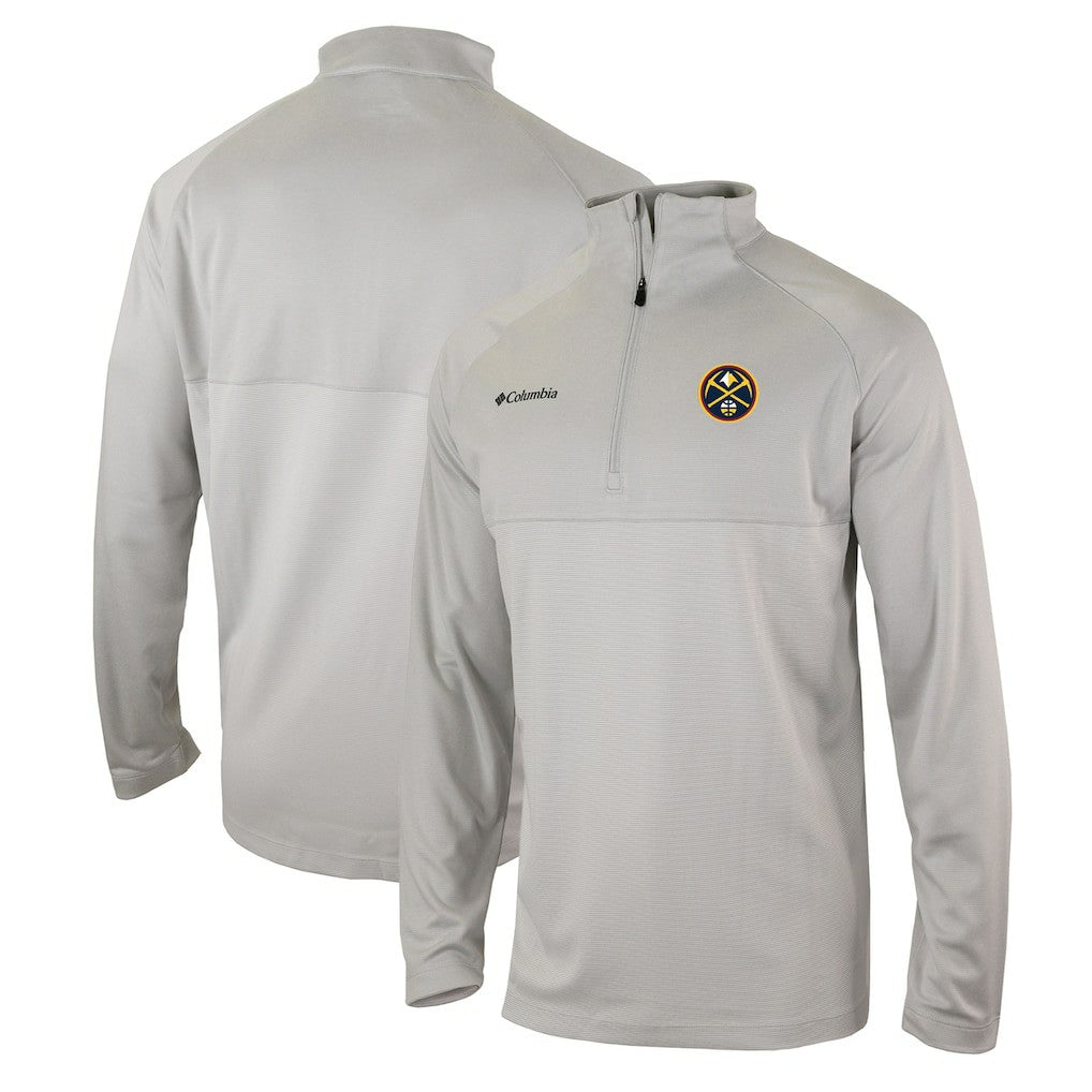 Denver Nuggets Omni-Wick Rockin' It Quarter-Zip Pullover Top sale - Heather Gray outlet