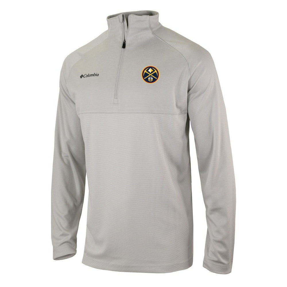 Denver Nuggets Omni-Wick Rockin' It Quarter-Zip Pullover Top sale - Heather Gray outlet