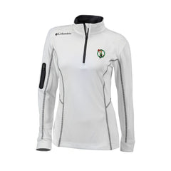 Boston Celtics Women's Omni-Wick Shotgun Quarter-Zip Pullover Top - White on sale