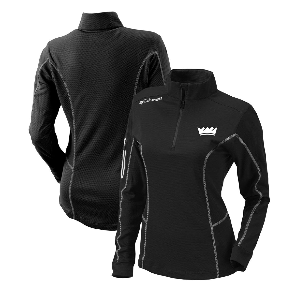 Sacramento Kings Women's Omni-Wick Shotgun Quarter-Zip Pullover Top - Black cheap
