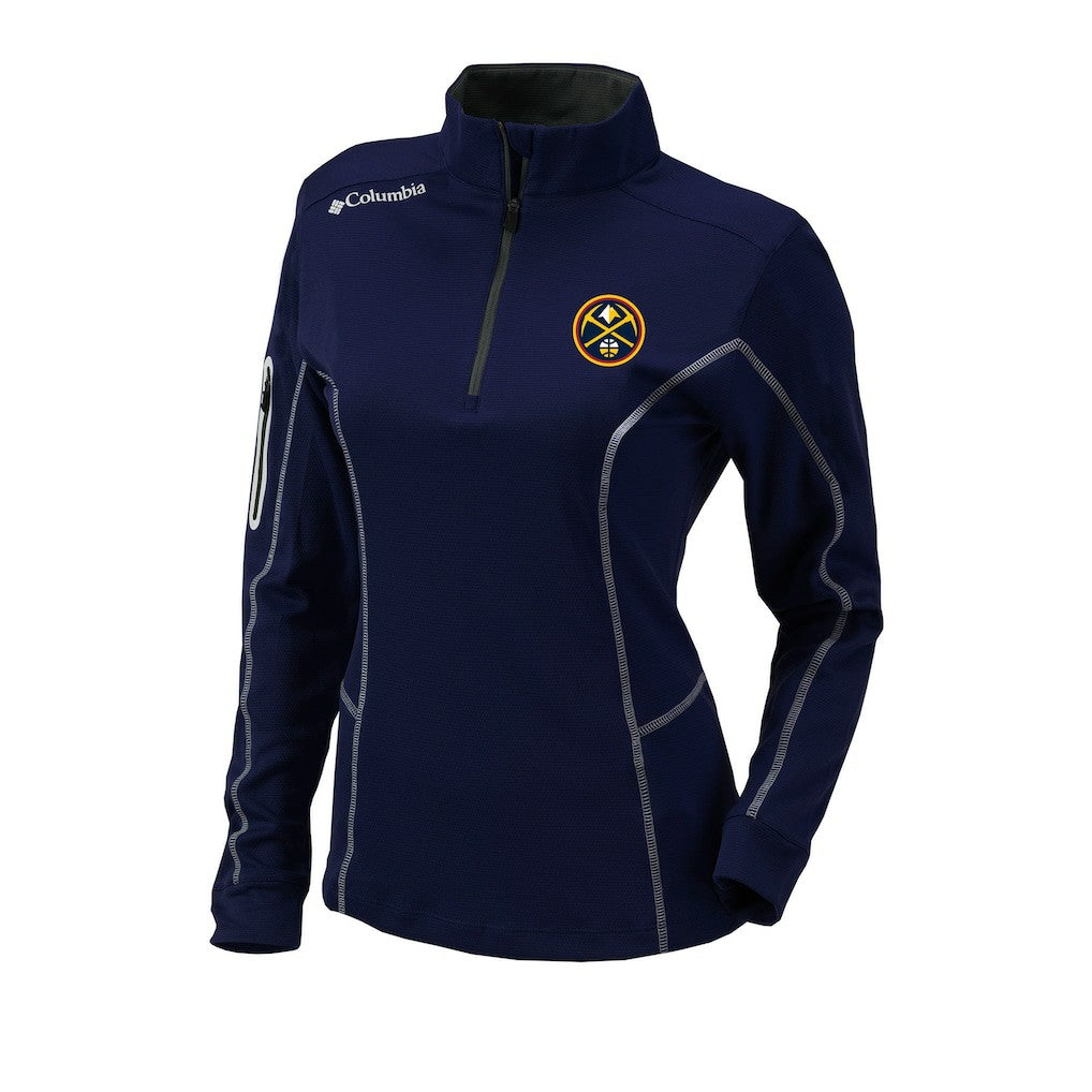 Denver Nuggets Women's Omni-Wick Shotgun Quarter-Zip Pullover Top sale - Navy cheap