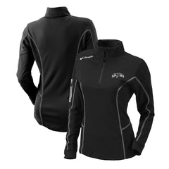 San Antonio Spurs Women's Omni-Wick Shotgun Quarter-Zip Pullover Top - Black for sale