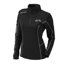 San Antonio Spurs Women's Omni-Wick Shotgun Quarter-Zip Pullover Top - Black for sale