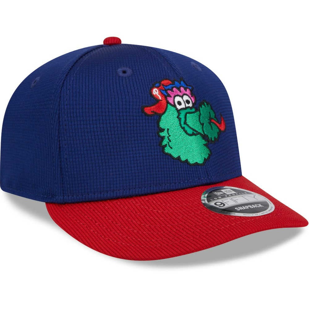 Philadelphia Phillies 2025 Batting Practice Low Profile 9FIFTY Snapback Hat Navy