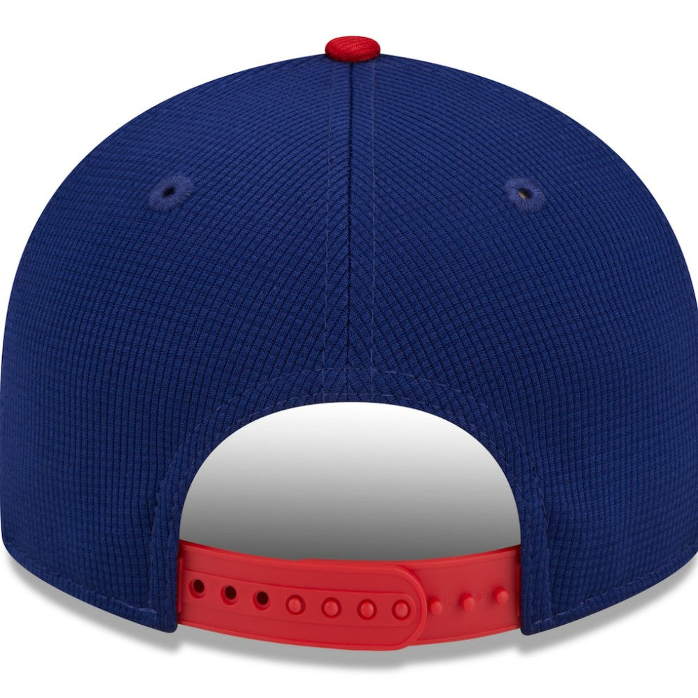 Philadelphia Phillies 2025 Batting Practice Low Profile 9FIFTY Snapback Hat Navy