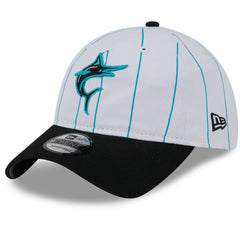 Miami Marlins 2025 Batting Practice 9TWENTY Adjustable Hat White