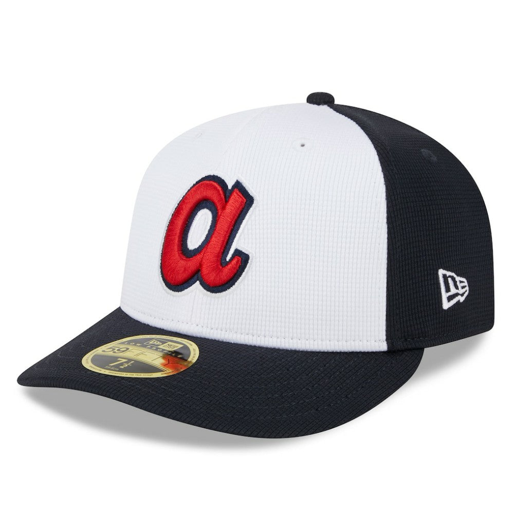 Atlanta Braves 2025 Batting Practice Low Profile 59FIFTY Fitted Hat White