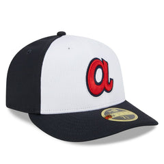 Atlanta Braves 2025 Batting Practice Low Profile 59FIFTY Fitted Hat White