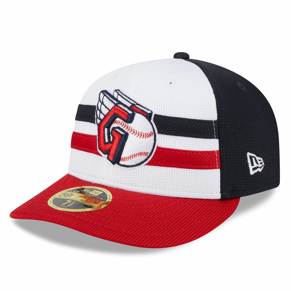Cleveland Guardians 2025 Batting Practice Low Profile 59FIFTY Fitted Hat White