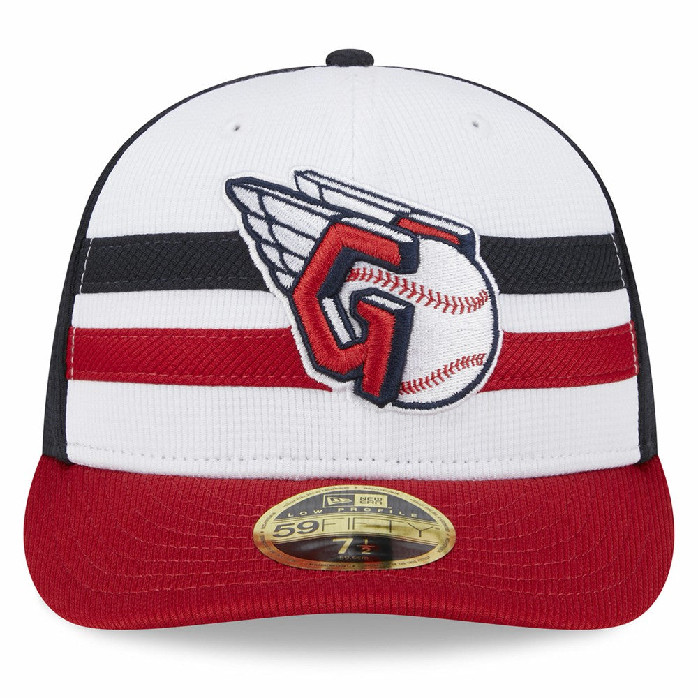 Cleveland Guardians 2025 Batting Practice Low Profile 59FIFTY Fitted Hat White
