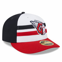 Cleveland Guardians 2025 Batting Practice Low Profile 59FIFTY Fitted Hat White