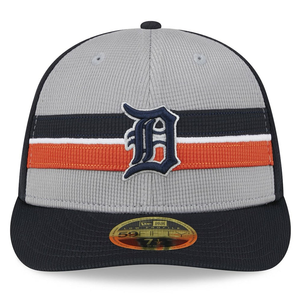 Detroit Tigers 2025 Batting Practice Low Profile 59FIFTY Fitted Hat Gray