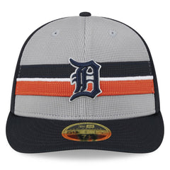 Detroit Tigers 2025 Batting Practice Low Profile 59FIFTY Fitted Hat Gray