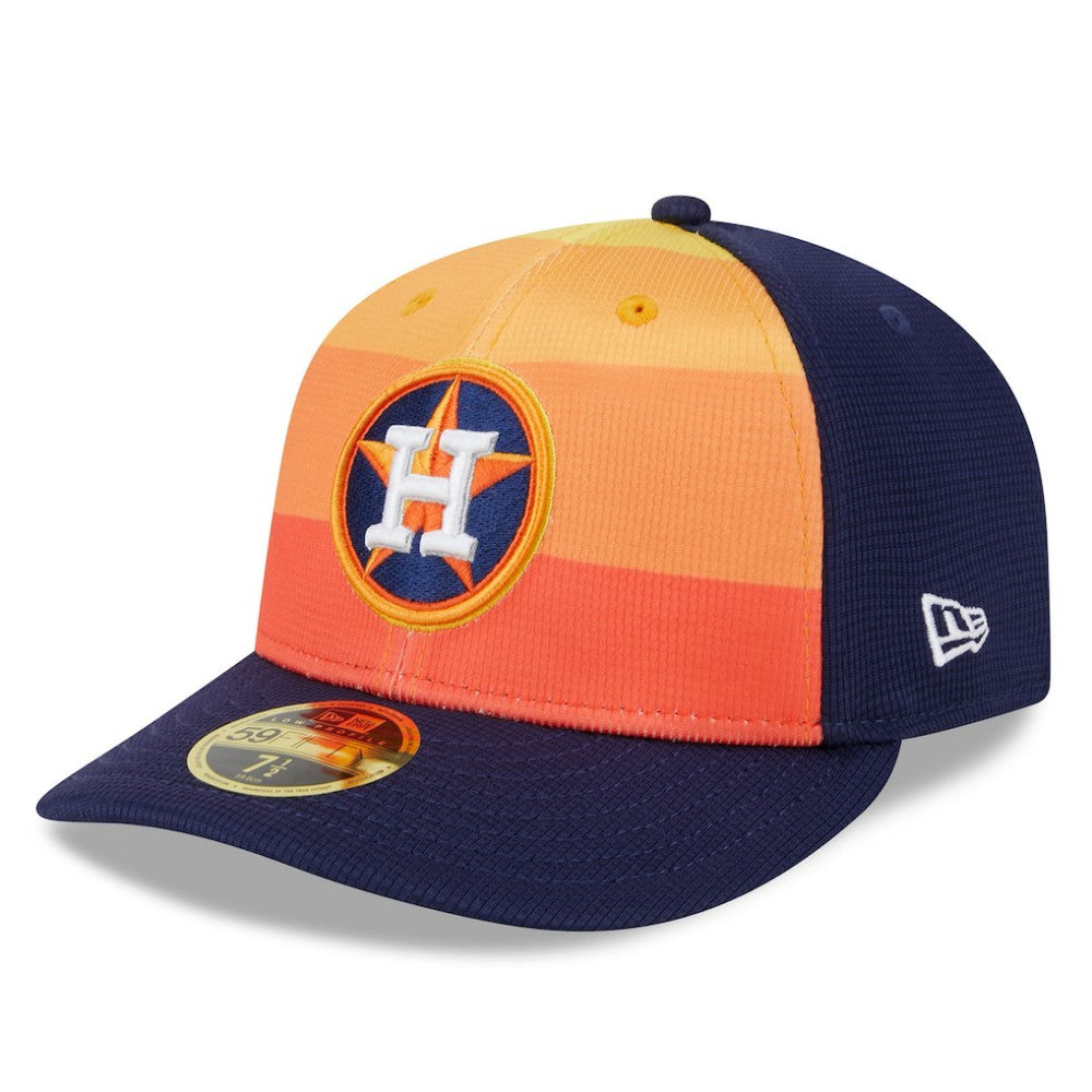 Houston Astros 2025 Batting Practice Low Profile 59FIFTY Fitted Hat Orange