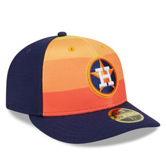 Houston Astros 2025 Batting Practice Low Profile 59FIFTY Fitted Hat Orange