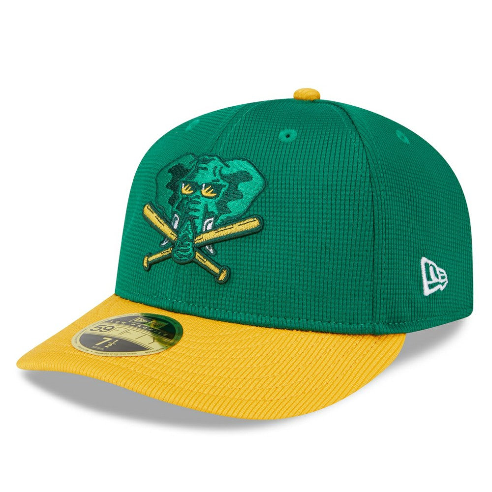 Athletics 2025 Batting Practice Low Profile 59FIFTY Fitted Hat Kelly Green
