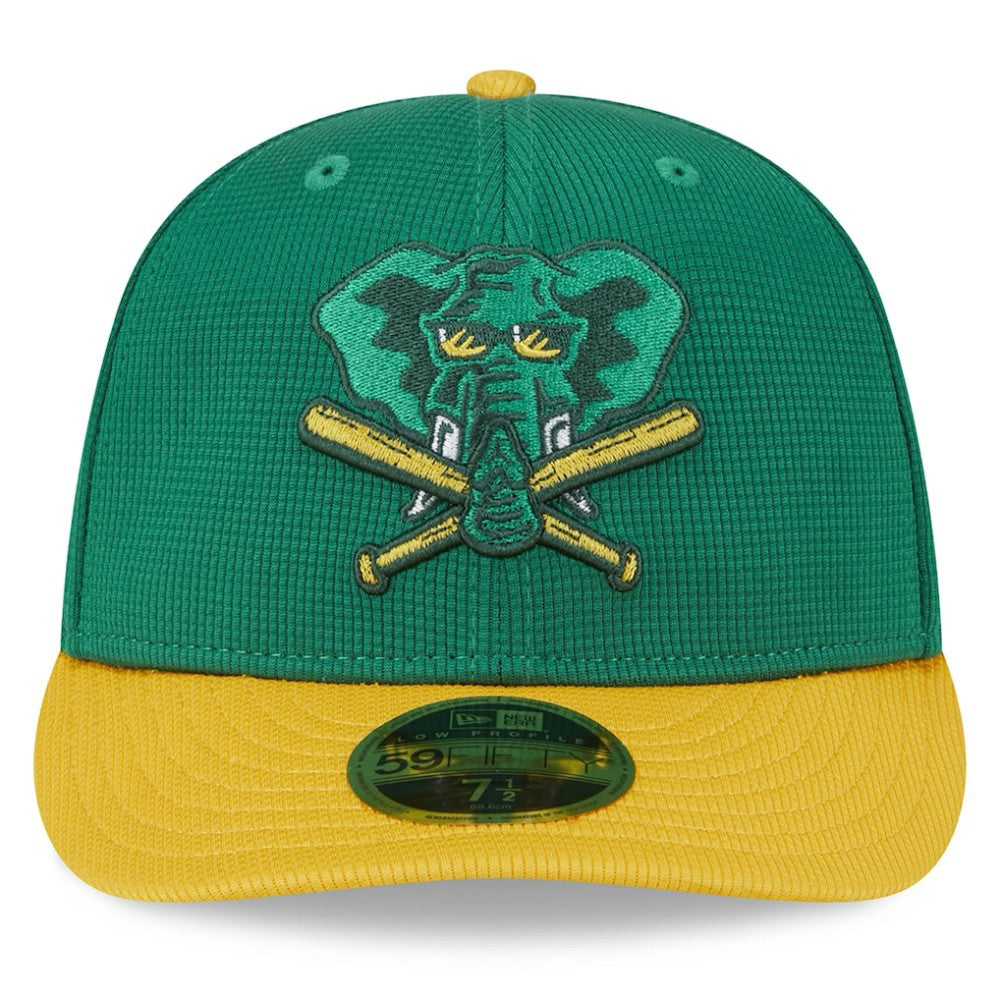 Athletics 2025 Batting Practice Low Profile 59FIFTY Fitted Hat Kelly Green