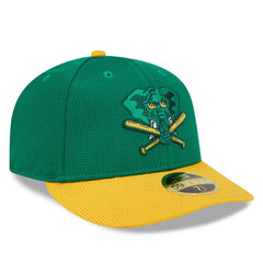Athletics 2025 Batting Practice Low Profile 59FIFTY Fitted Hat Kelly Green