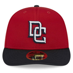 Washington Nationals 2025 Batting Practice Low Profile 59FIFTY Fitted Hat Red