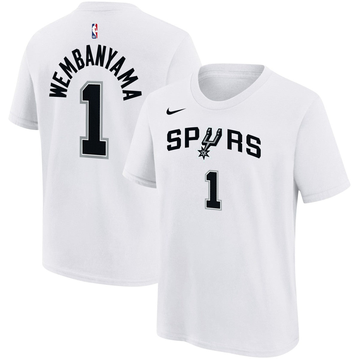 Victor Wembanyama San Antonio Spurs Youth Name & Number Association T-Shirt - White shop