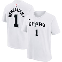 Victor Wembanyama San Antonio Spurs Youth Name & Number Association T-Shirt - White shop