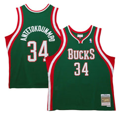 Giannis Antetokounmpo Milwaukee Bucks 2013/14 Hardwood Classics Swingman Jersey - Hunter Green outlet