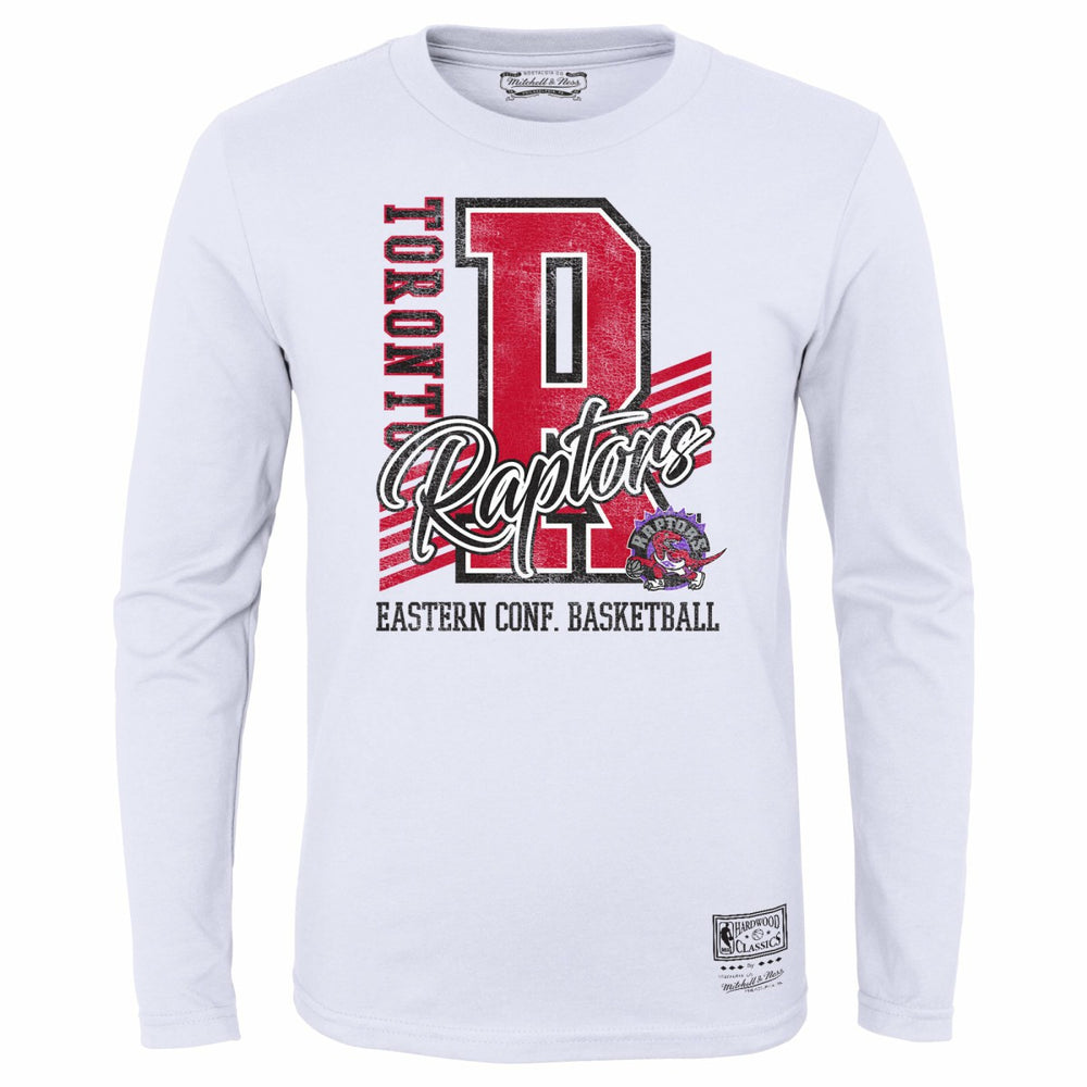 Toronto Raptors Youth Hardwood Classics Make The Cut Long Sleeve T-Shirt - White sale