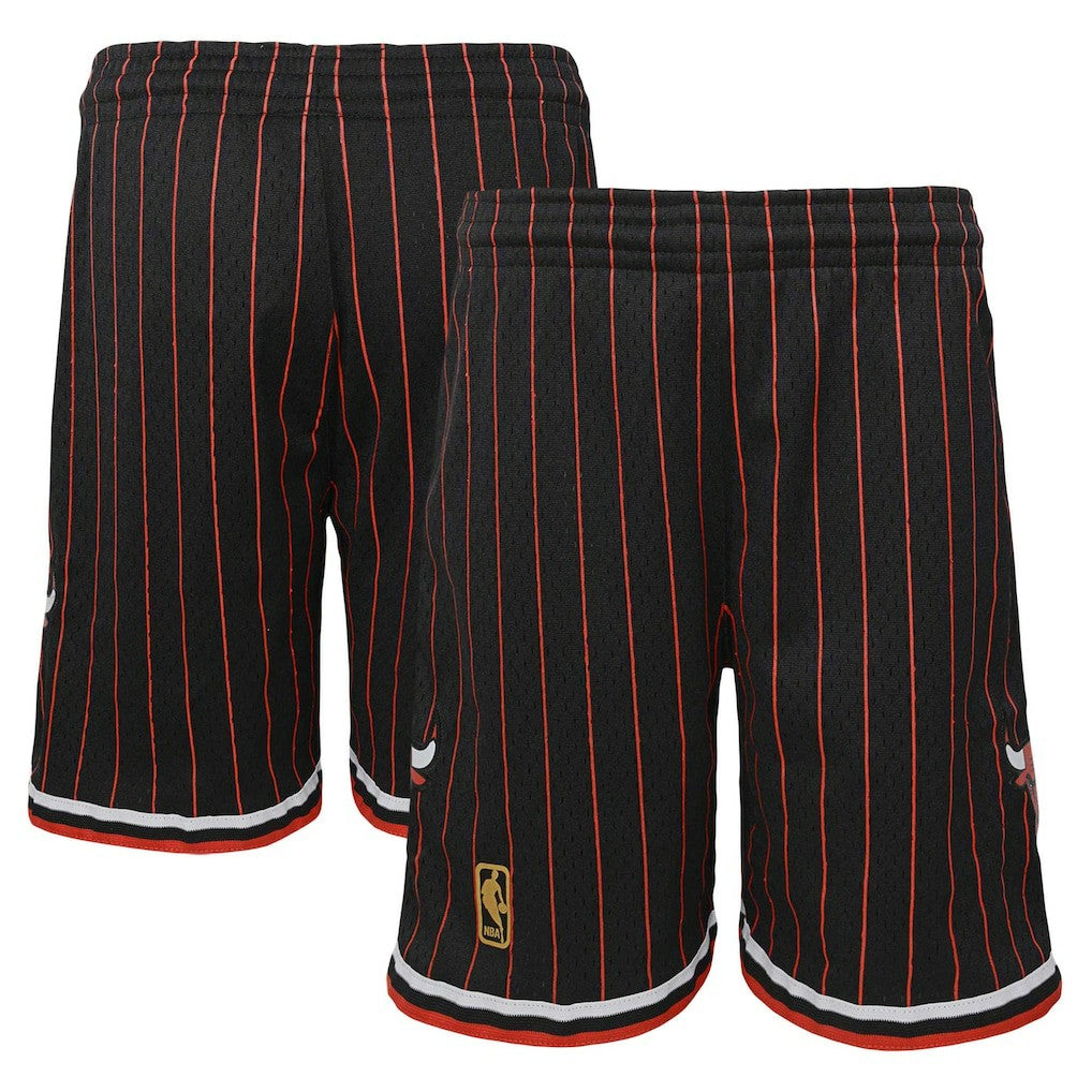 Chicago Bulls Youth Hardwood Classics Swingman Shorts - Black on sale
