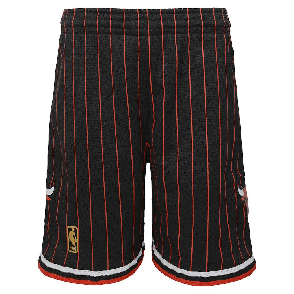 Chicago Bulls Youth Hardwood Classics Swingman Shorts - Black on sale