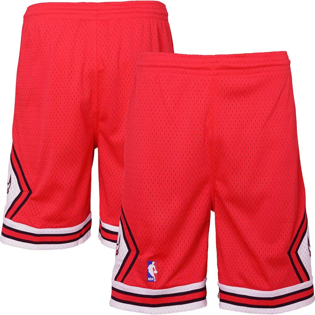 Chicago Bulls Youth Hardwood Classics Swingman Shorts - Red for sale