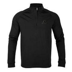 Arizona Diamondbacks Levelwear City Connect Calibre Insignia Core Quarter-Zip Pullover Top Black
