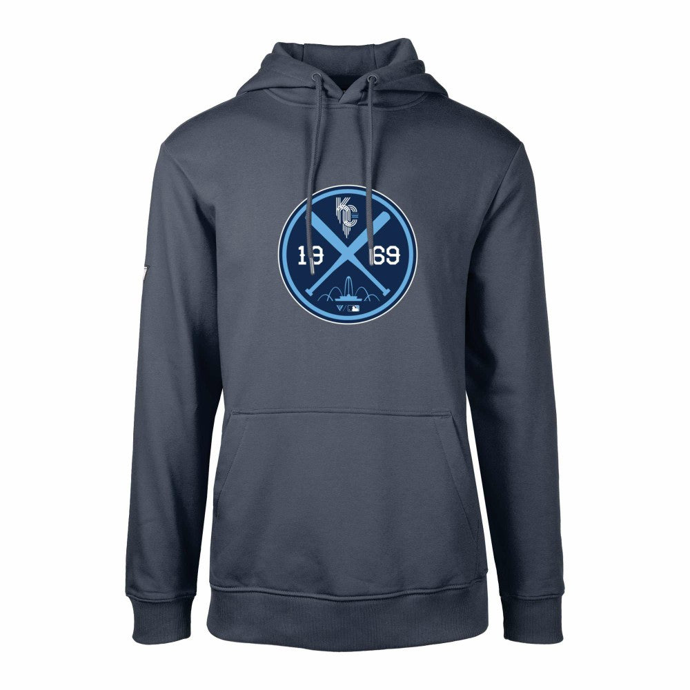 Kansas City Royals Levelwear City Connect Podium Strike Pullover Hoodie Navy