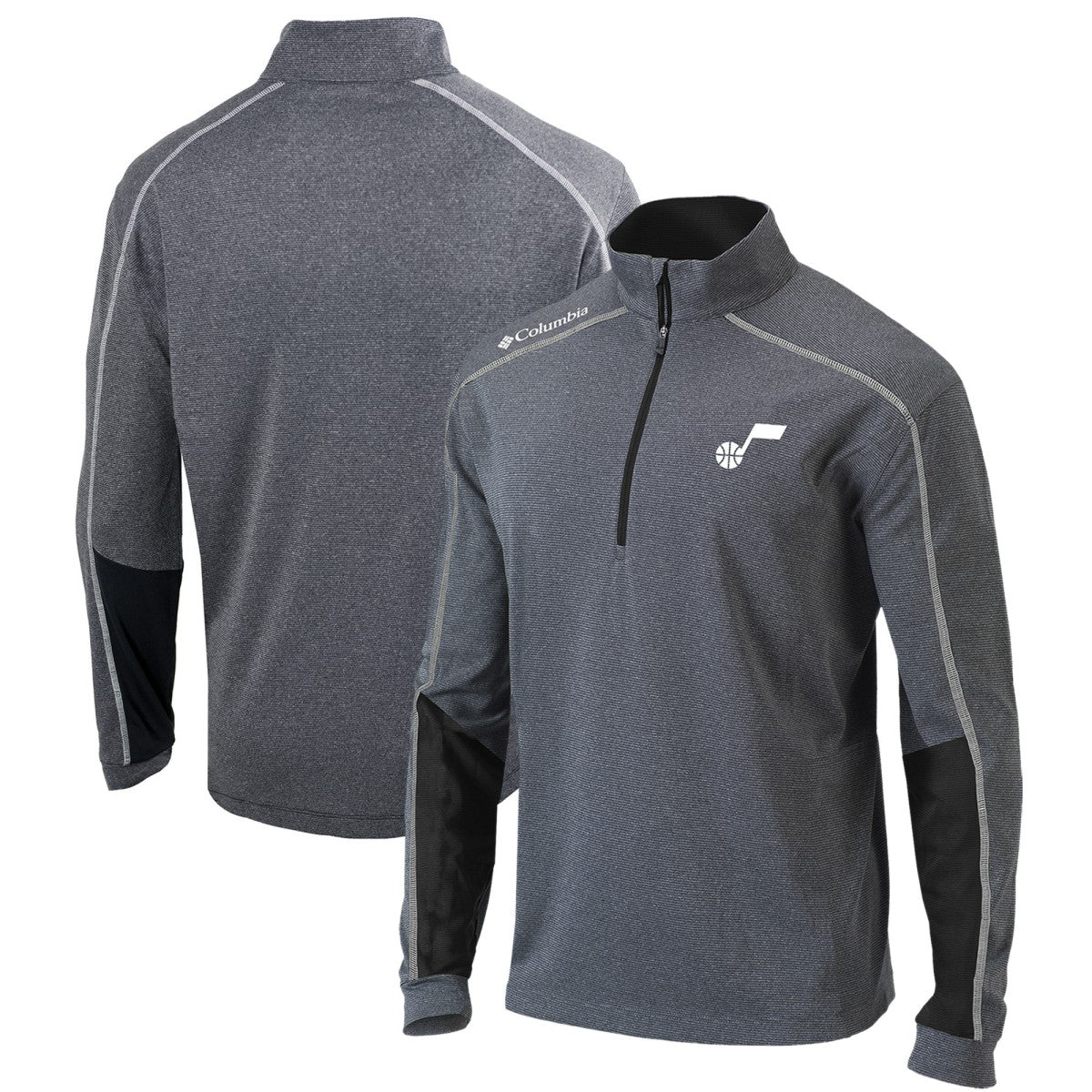 Utah Jazz Omni-Wick Shotgun 2.0 Quarter-Zip Pullover Top - Black outlet