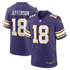 Justin Jefferson Minnesota Vikings Classic Player Game Jersey - Purple outlet