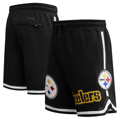 Pittsburgh Steelers Pro Standard Classic Chenille Shorts - Black sale