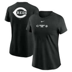 Cincinnati Reds Women's Over Shoulder T-Shirt Black