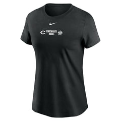 Cincinnati Reds Women's Over Shoulder T-Shirt Black