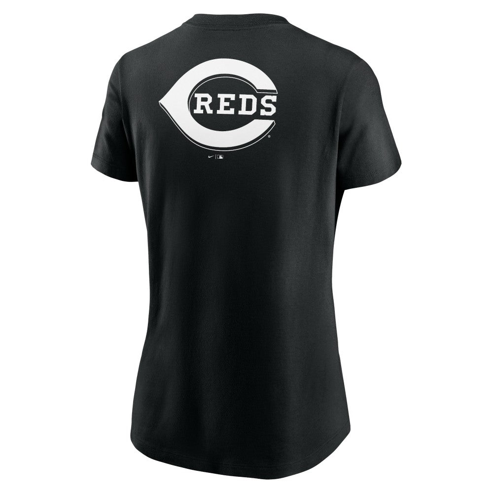 Cincinnati Reds Women's Over Shoulder T-Shirt Black