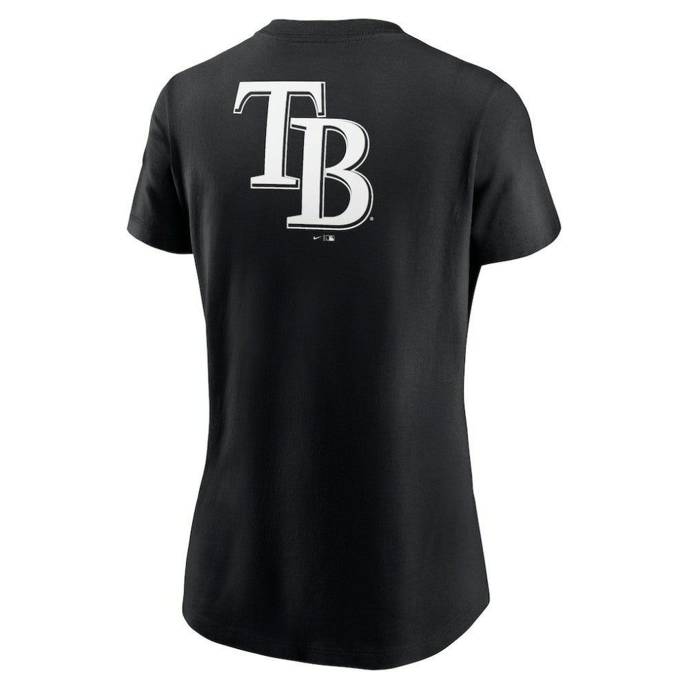 Tampa Bay Rays Women's Over Shoulder T-Shirt Black