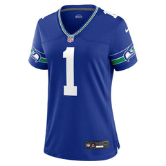 Warren Moon Seattle Seahawks Women's Throwback Retired Player Game Jersey - Royal on sale