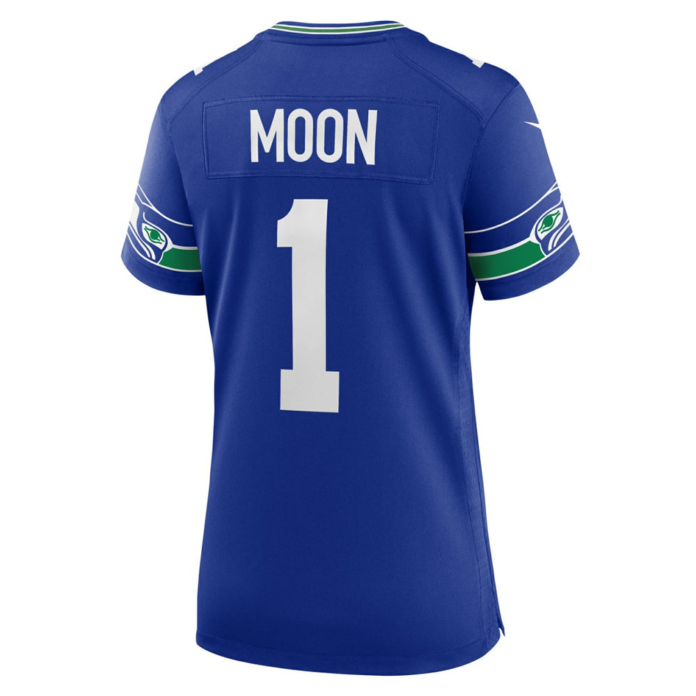 Warren Moon Seattle Seahawks Women's Throwback Retired Player Game Jersey - Royal on sale
