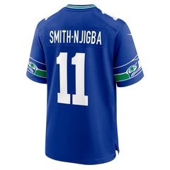 Jaxon Smith-Njigba Seattle Seahawks Throwback Player Game Jersey - Royal on sale