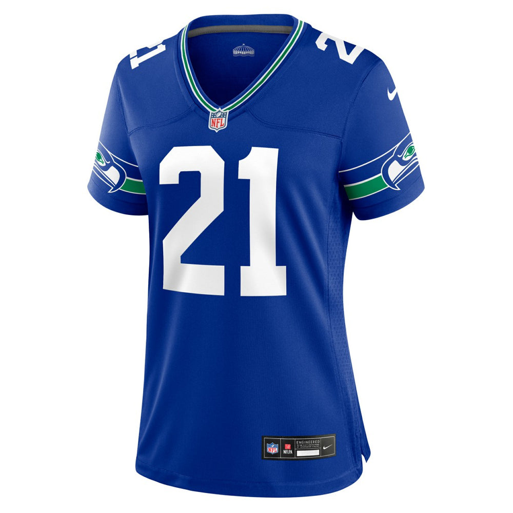 Devon Witherspoon Seattle Seahawks Women's Throwback Player Game Jersey - Royal discount