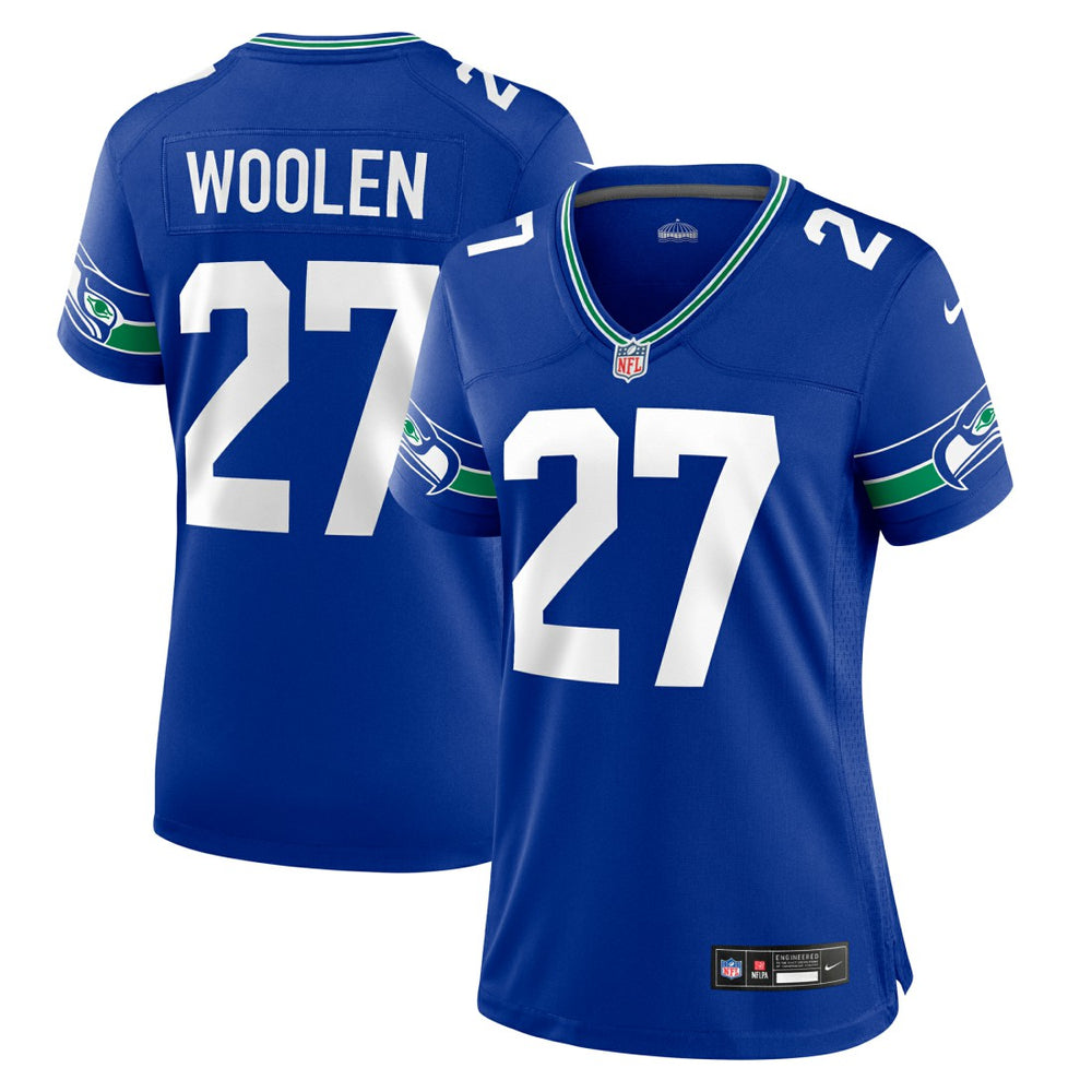 Tariq Woolen Seattle Seahawks Women's Throwback Player Game Jersey - Royal online