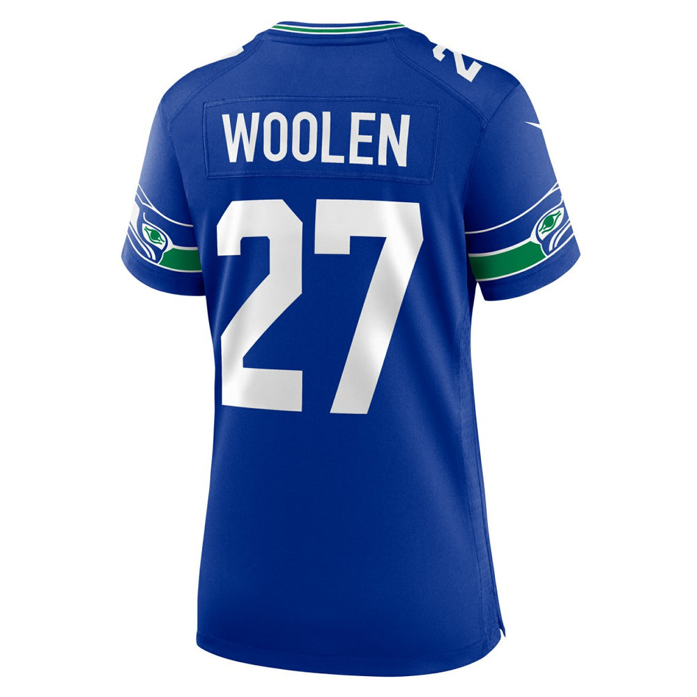 Tariq Woolen Seattle Seahawks Women's Throwback Player Game Jersey - Royal online