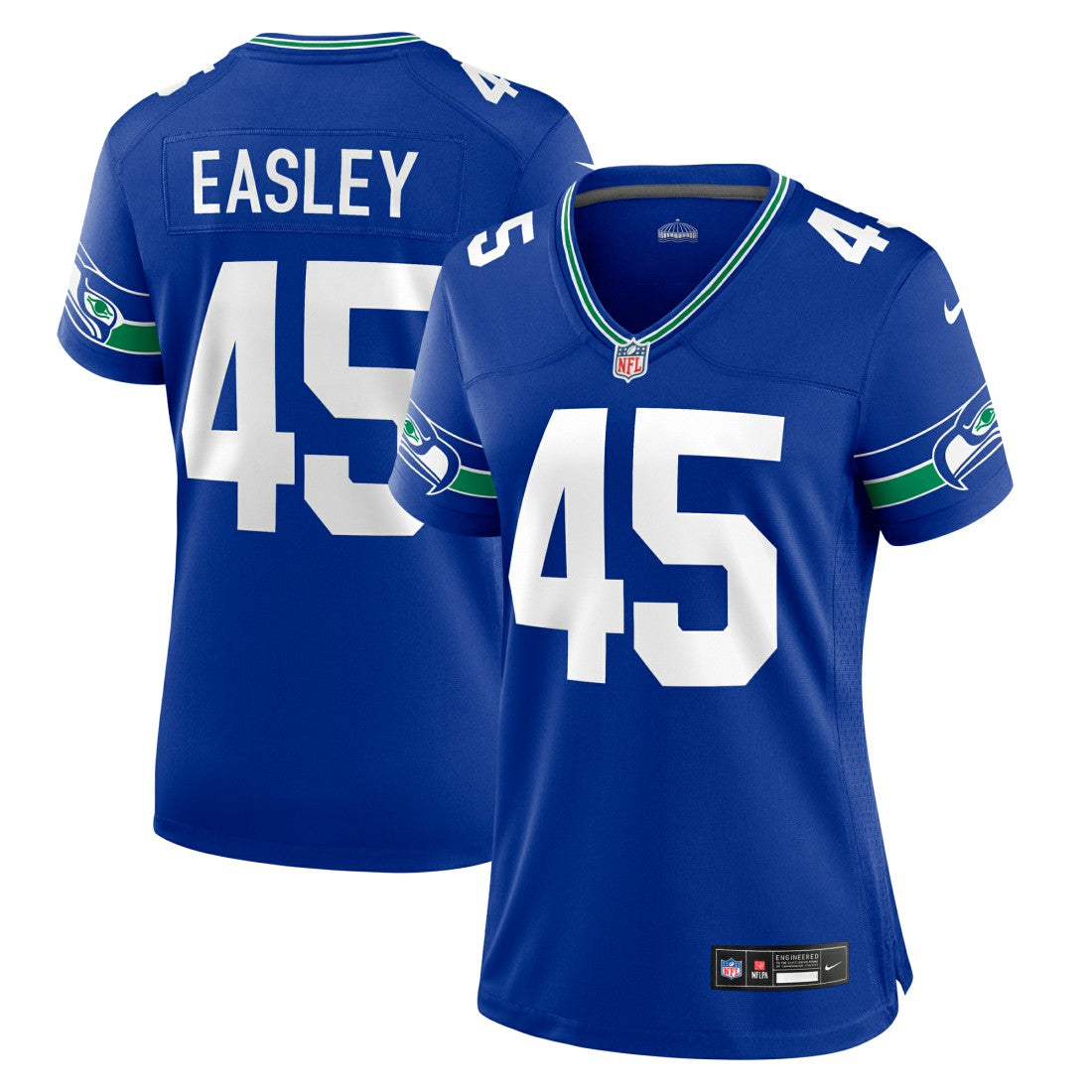 Kenny Easley Seattle Seahawks Women's Throwback Retired Player Game Jersey - Royal cheap