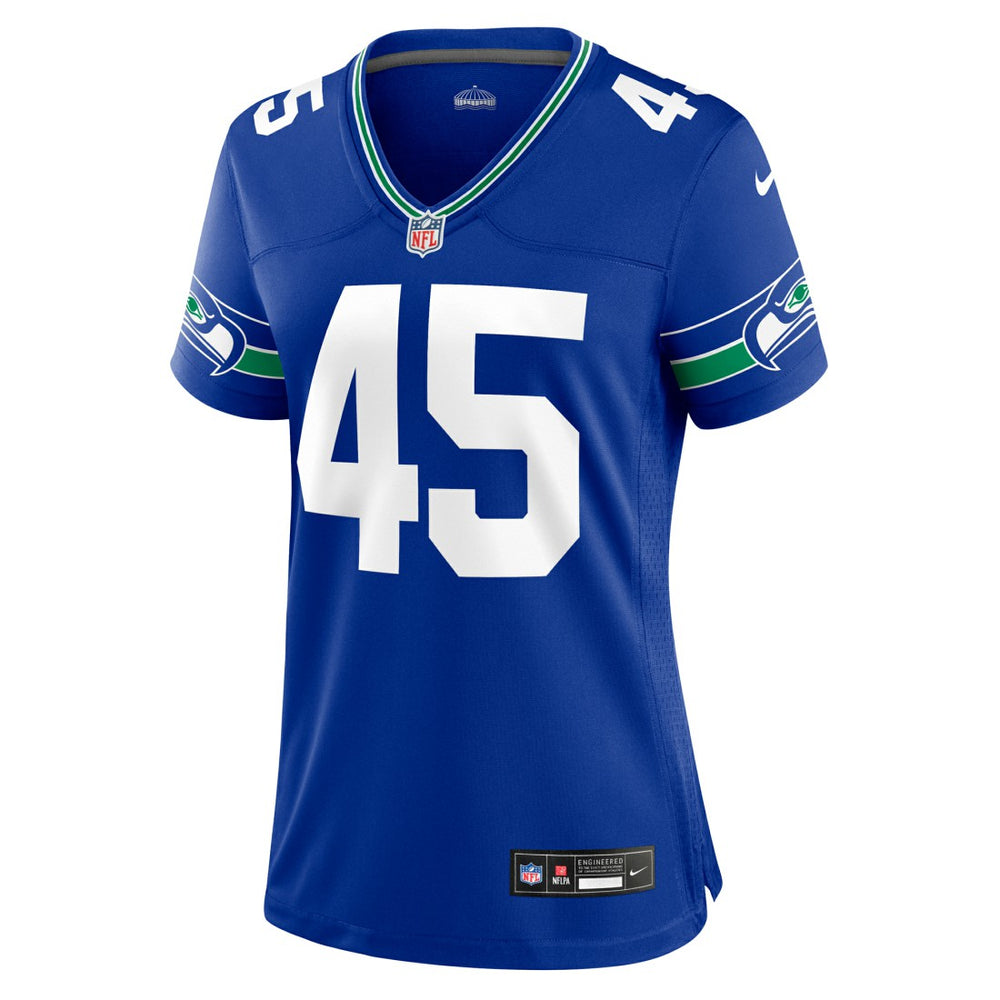 Kenny Easley Seattle Seahawks Women's Throwback Retired Player Game Jersey - Royal cheap