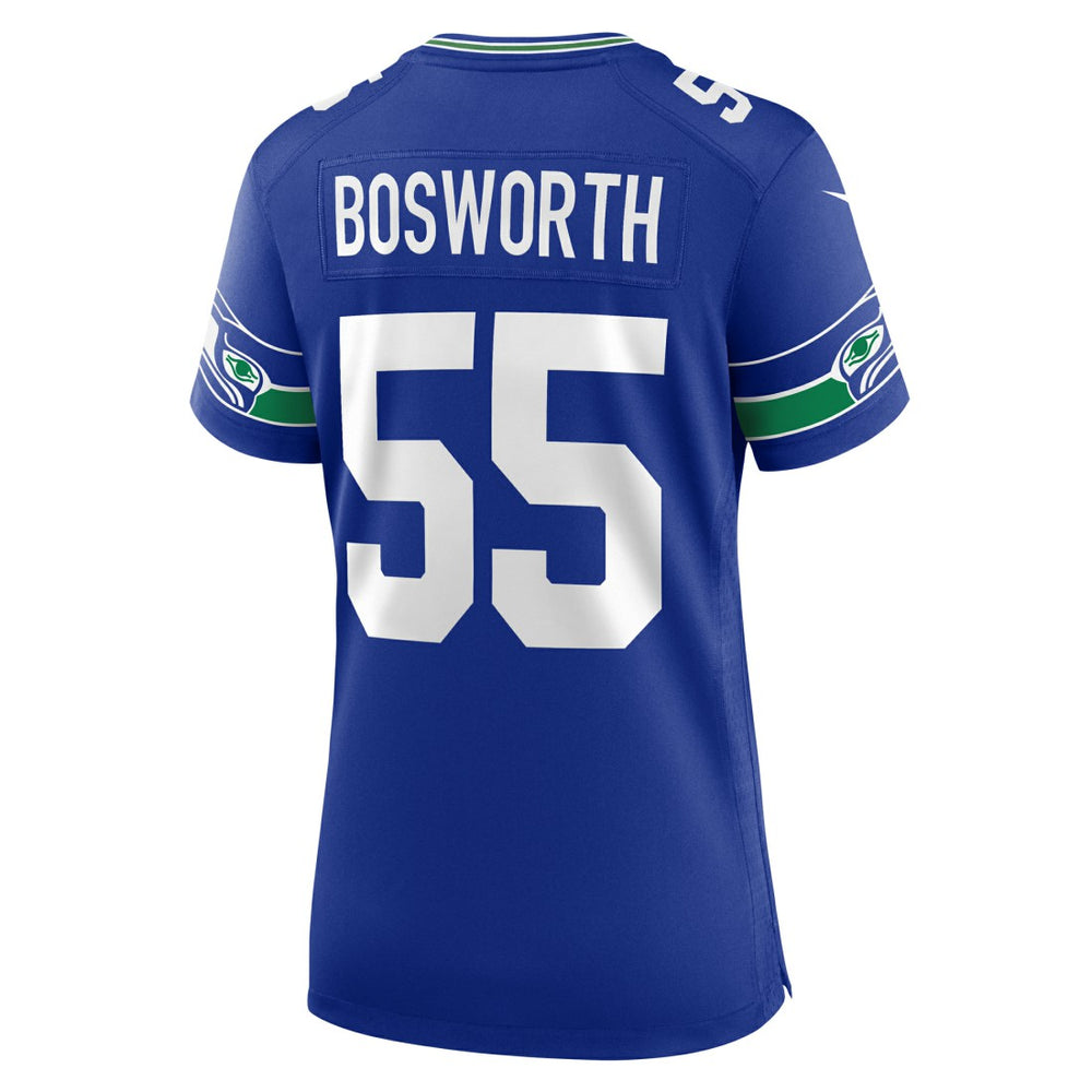 Brian Bosworth Seattle Seahawks Women's Throwback Retired Player Game Jersey - Royal outlet