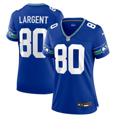 Steve Largent Seattle Seahawks Women's Throwback Retired Player Game Jersey - Royal discount